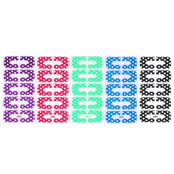 

5 Sheets Polka Dot Nail Polish Protector Peel Off Spill-proof Nail Stickers U-Shaped Tape Nail Art Tools