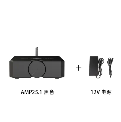 black 1 Высококачественный HiFi Bluetooth 5,0 аудио усилитель мощности стерео усилитель для наушников MOSFET 80 Вт* 2 - Цвет: black 1