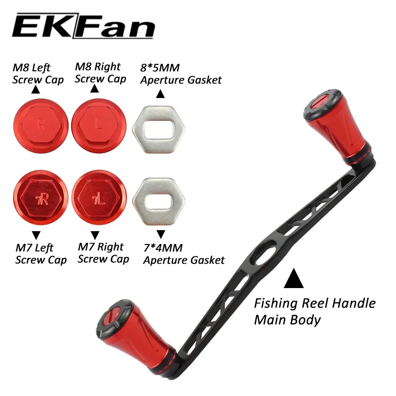 New Design 130MM Ekfan Fishing Reel Handle Knob Suitable For SHI&DAI  Baitcast Reel Water drop fishing reel