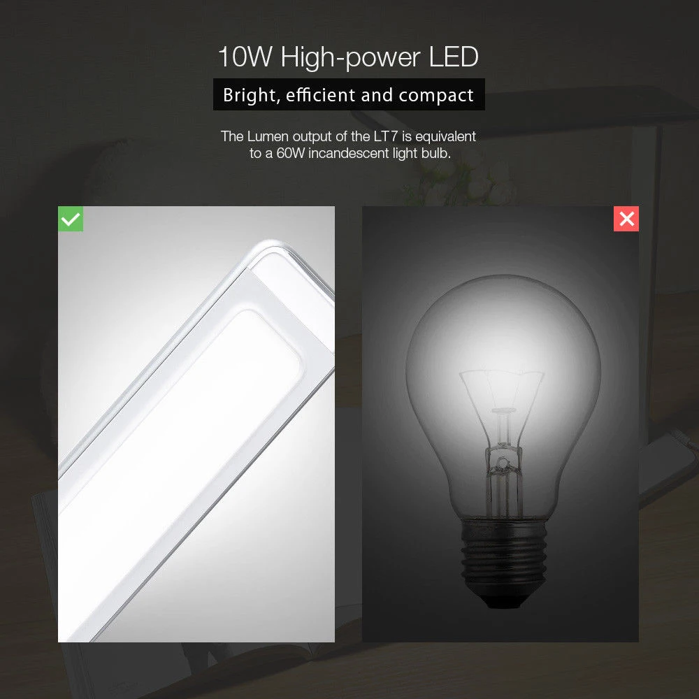 Smart Book Lamp QI Wireless Charger Home Decor Piano Sensitive Light Torch LED Booklight Portable USB Eye-Care Study Flashlight