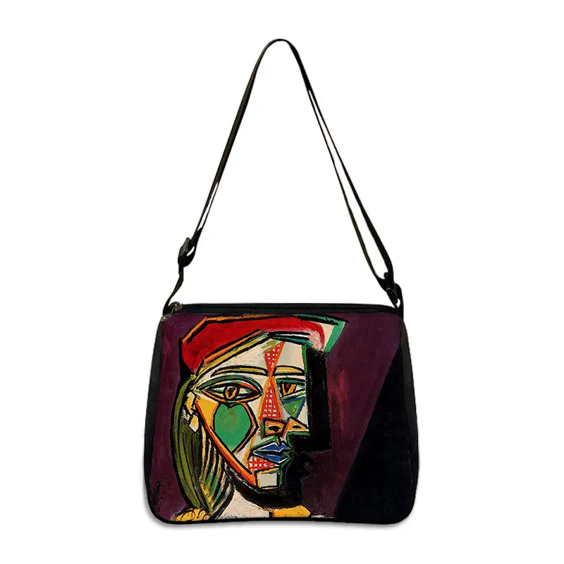 Van Gogh Art Famous Paintings Handbag Women Shoulder Bags Oil Painting Starr Night / Mona Lisa Shopping Bag Canvas Tote Bags 