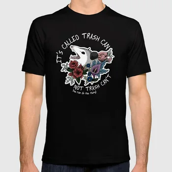 

Possum With Flowers - It's Called Trash Can Not Trash Can't T Shirt Artwork Opossum Possum Floral Flowers Trash Mental