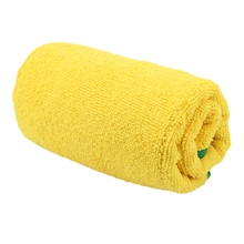 Полотенце из микрофибры для мытья автомобиля, Химчистка, уход за автомобилем, синий, желтый