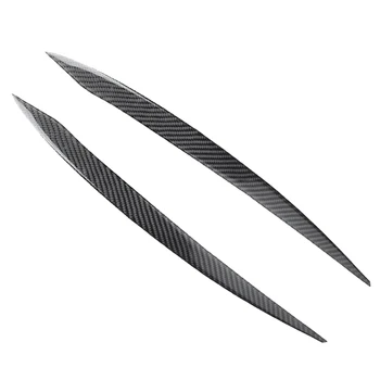 

2Pcs Carbon Fiber Headlight Eyebrow Cover Trim For- Golf 7 2013-2017