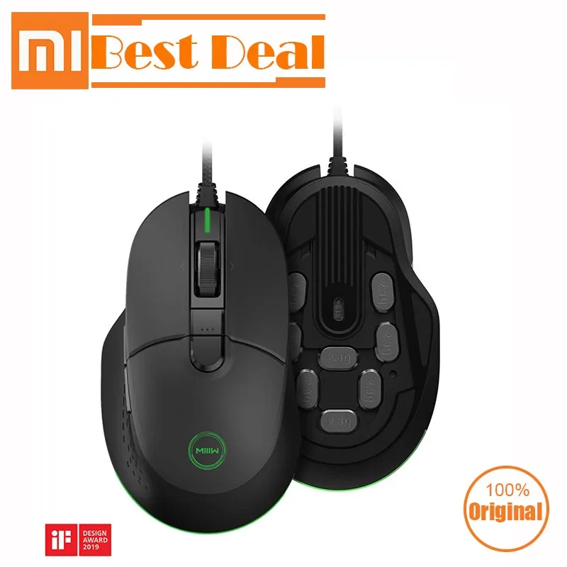 

Xiaomi Miiiw 700G USB Wired Gaming Mouse 6 Programmable Buttons 7200DPI Colorful RGB Backlit Computer Gamer Gaming Mouse