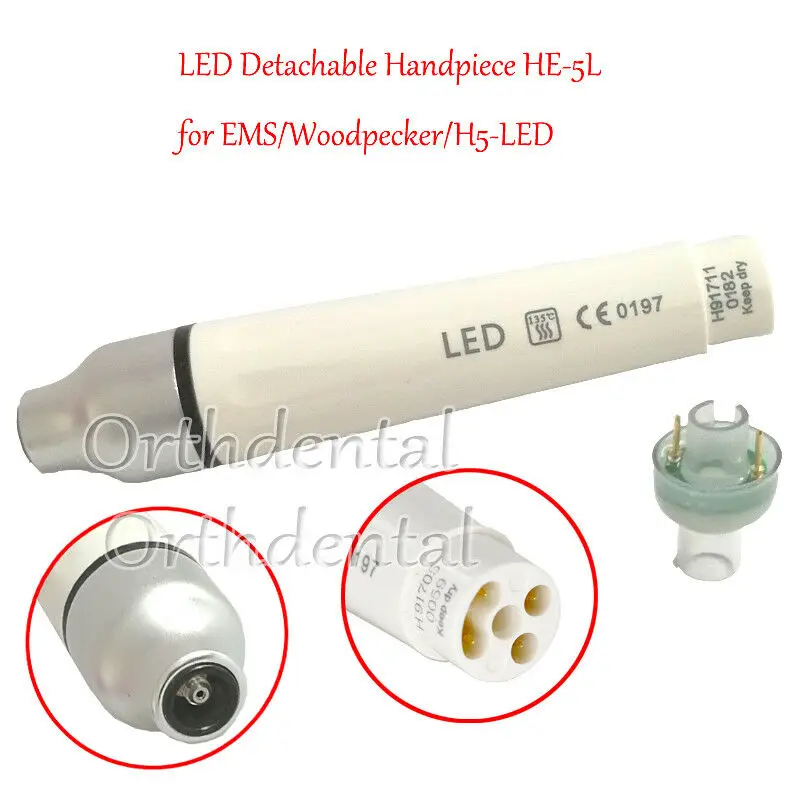 1 шт. стоматологический скалер пьезо светодиодный Ручка HE-5L для EMS/Дятел/H5-светодиодный прибор серии стоматологическое оборудование