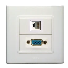 RJ11+ VGA разъемы модули, информация настенной пластины выход Крышка Лицевой панели разъем для кабельной системы