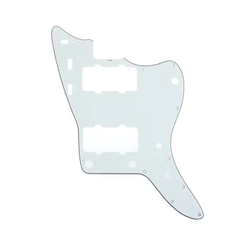 

Musiclily Pro 13-Hole 65 60s Vintage Guitar Pickguard for Fender American Jazzmaster, 3Ply Parchment