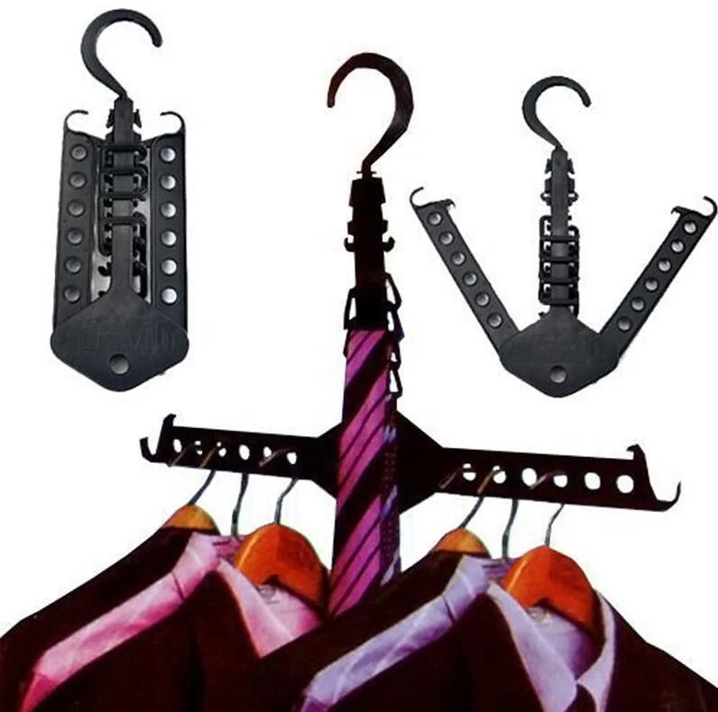 Hanger Clothes Folding Rack Coat Organizer Foldable Closet Multifunction Supply