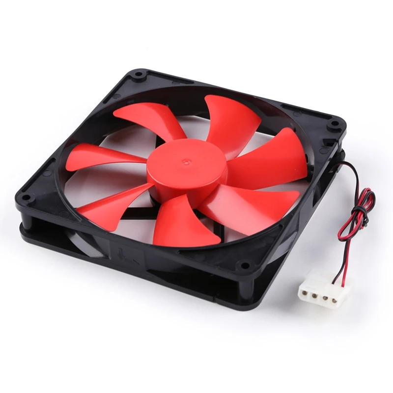 

12V 4 Pin 140mm DC Silent CPU Cooling Fan High Airflow 2300RPM Speed Adjustable 62KA