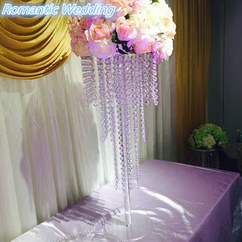 

10pcs/lot wedding decoration 70cm tall Clear Acrylic Flower Stand Holder table centerpiece for wedding decoration Home Decor