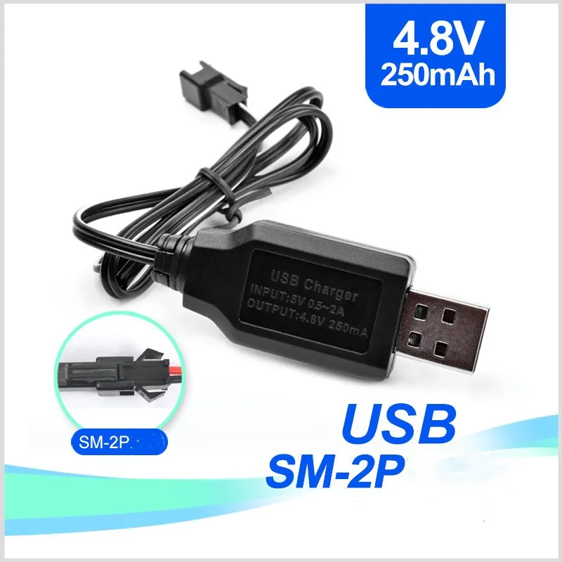 

Бесплатная доставка, 4,8 В, 250 мАч, USB-кабель для зарядного устройства SM, модели игрушек, автомобильные запасные части, аксессуары