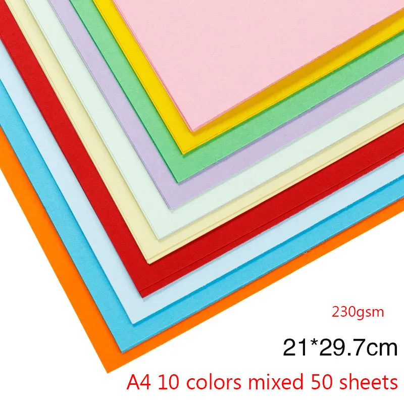 80-230gsm квадратная цветная яркая крафт-бумага DIY Ручная работа изготовление цветной складной бумаги Скрапбукинг Бумага толстый картон 100 листов