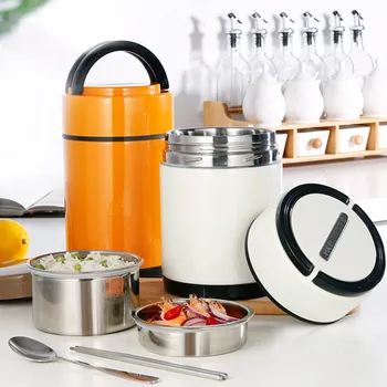 

2.0L Thermal Lunch Box Stainless Steel Bento Box Portable School Food Vacuum Insulated Storage Container Leak-Proof Picnic Box