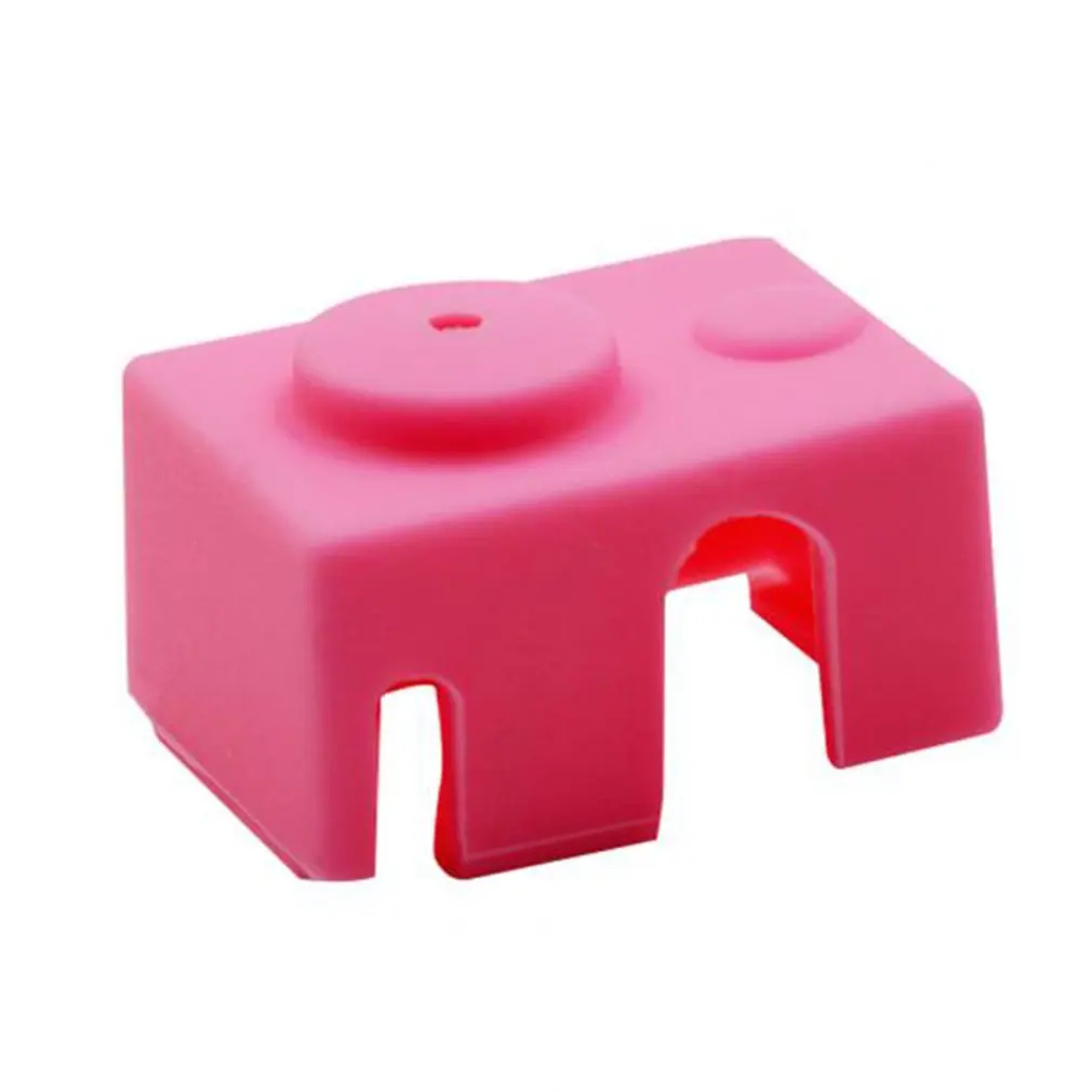 

3D Printer Parts E3D V6 Aluminum Block Universal Warm Insulation Silicone Cover Case for E3D V6 Block PT100 Version