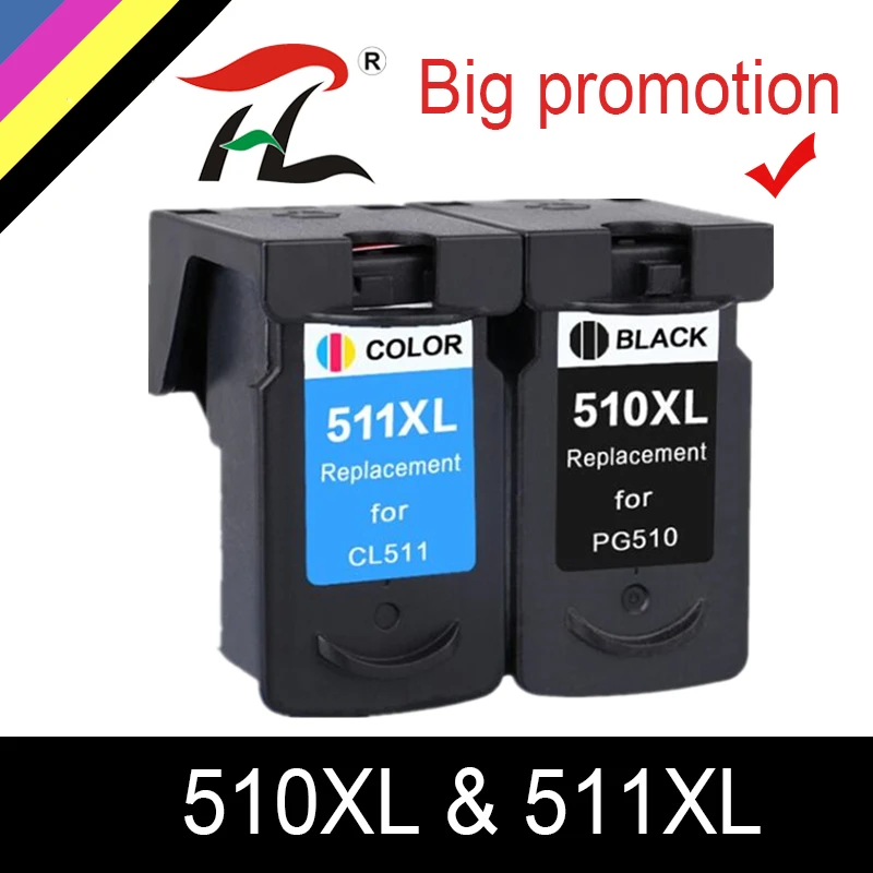 Совместимый чернильный картридж PG510 PG-510 CL511 для Canon PG 510 PG510XL MP280 MP480 MP490 MP240 MP250 MP260 MP270