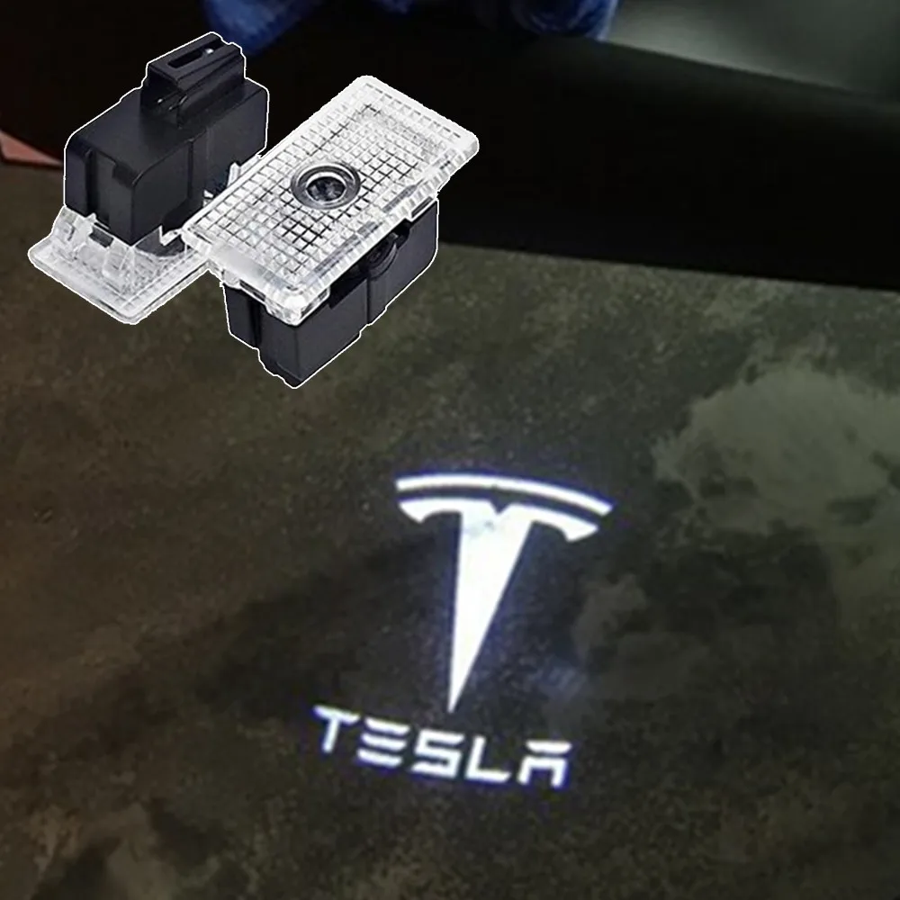 2 предмета в комплекте для Tesla модель 3 X Y S светодиодный двери автомобиля проектор