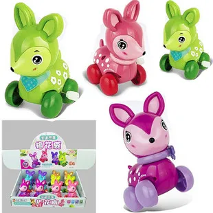 Mini-Wound Spring Small Toy Winding Spring Cartoon Animal Series Small Toy Dinosaur with Chains Pterosaur Toy