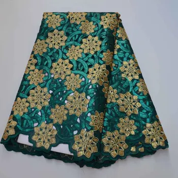 

Latest African Sequins Lace Fabric 2020 High Quality Nigerian lace Sequins Embroidered Tulle Mesh Lace Fabric for Party Dress