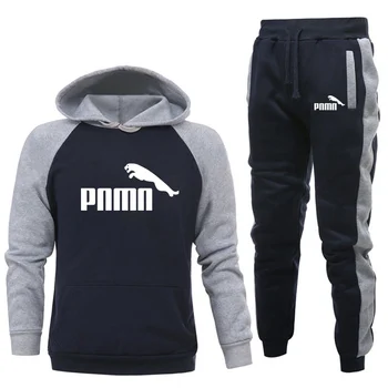 

New Tracksuit Men Women Hooded Sweatshirts Men Set Sportswear Set Fleece Thick Men 2-piece Hoodie+Sweatpants winter Hoodie set