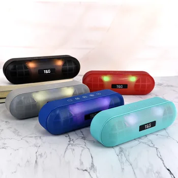 

Portable Wireless Speaker stereo audio system Music Player Bass Sound Bar With the colorful LED flashing light Outdoor Subwoofe