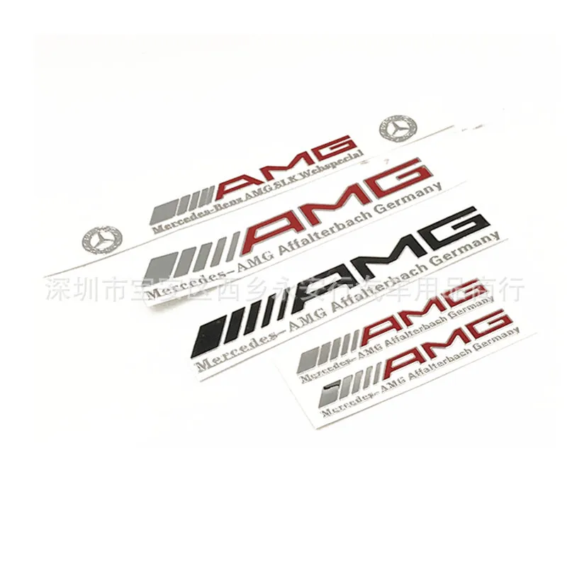 AMG Metal Thin Paste C of E of Bumper Stickers Automobile Sticker Nickel Alloy Adhesive Paper Car Supplies