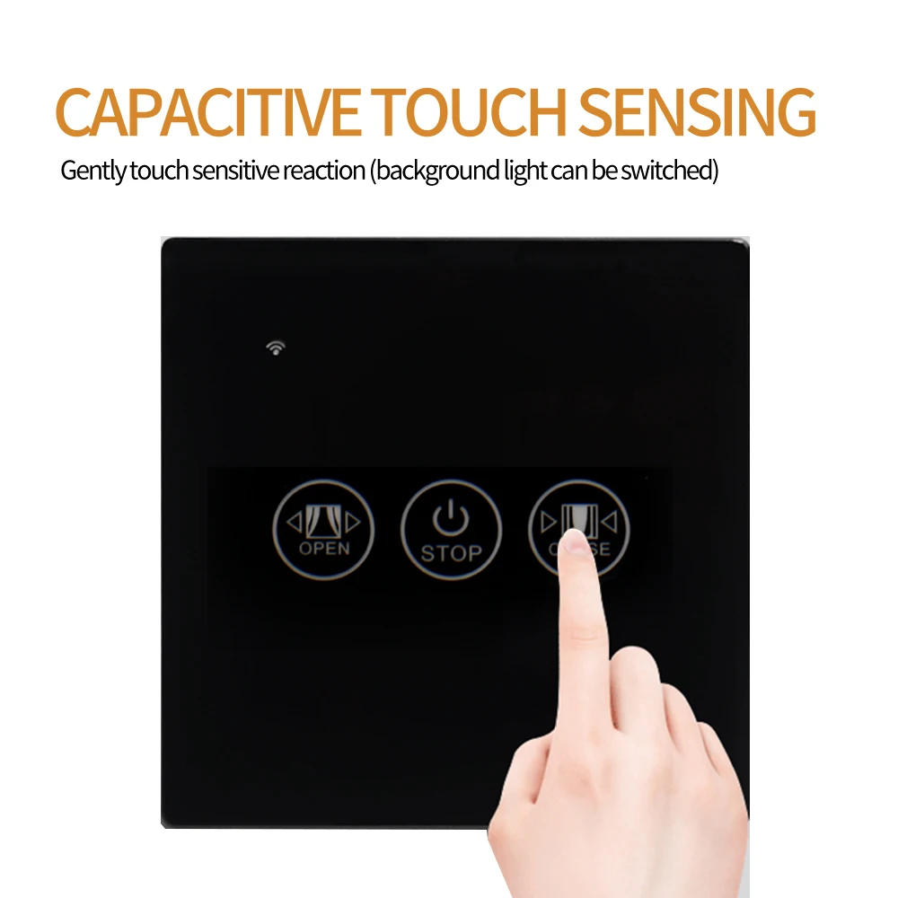 Zero / Single Fire Line 10/5/2A 1 Way Tuya EU Smart Life WiFi Touch Switch Doorbell Curtain Dimming Speed Regulate switch