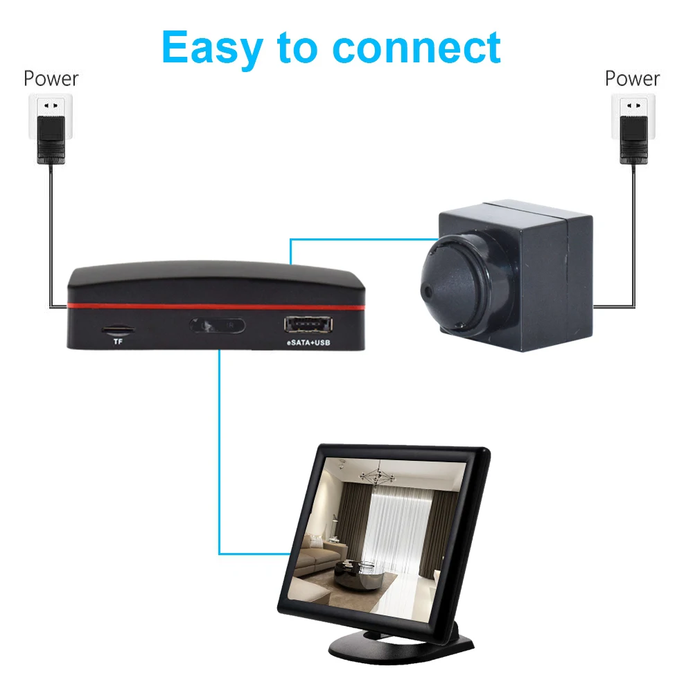 Мини 4ch DVR для наблюдения за состоянием труб 1080P супер мини AHD Камера камеры