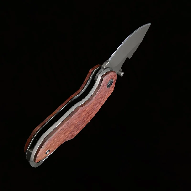 148 мм 7CR15MOV Лезвие ножи нож для выживания складная деревянная ручка для ножа Карманные охотничьи Тактические Ножи Кемпинг Открытый EDC инструменты