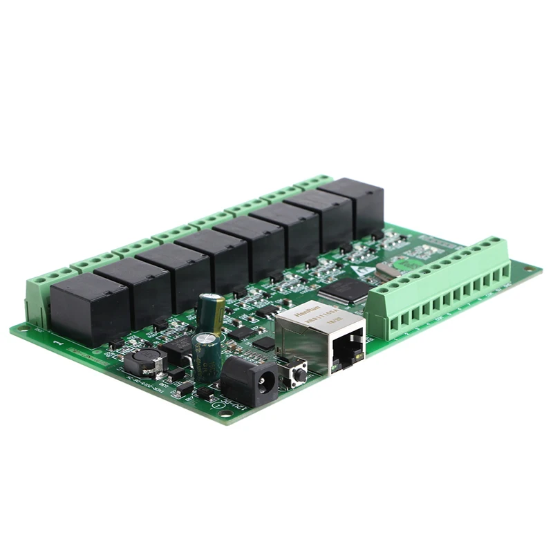 Сетевое реле TCP/IP 8 канальное сетевое с двойным управлением интерфейс Ethernet RJ45 TCP
