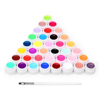 

Anself 36 Color Nail Polish 36 Colors UV Gel Set with Nail Pen Pure Cover Color Decor Nail Art Tips Extension Manicure DIY Tools