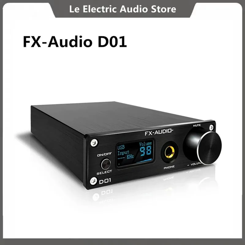 Усилитель для наушников FX-Audio D01 USB DAC Bluetooth 5 0 ES9038Q2M 32 бит 768 кГц DSD512 XU208 усилитель