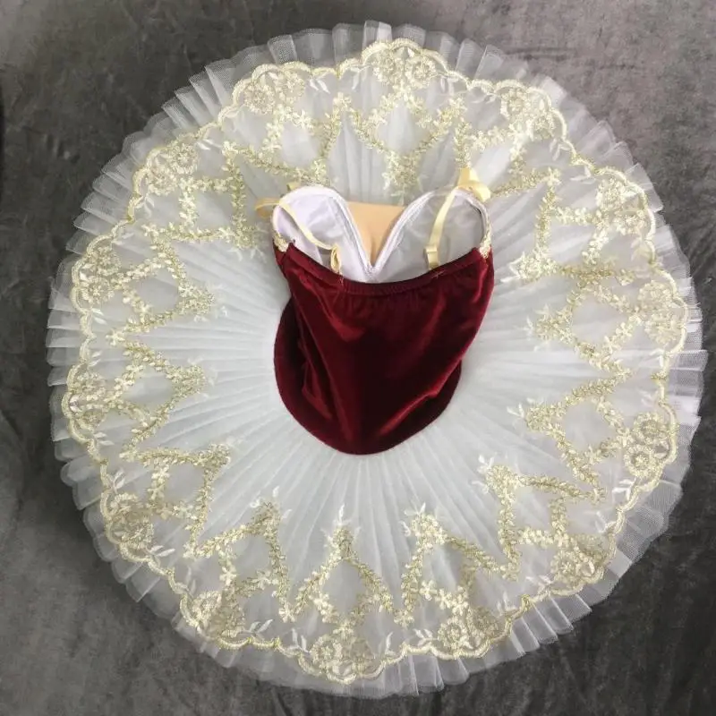 Tutu Ballet Dark Red Purple Swan Lake Ballerina Pancake Tutu Girl Women Adult Child Ballet Dress Kids Dance Costumes Dress ballet dress ballet skirts girls dance costumes tutu skirt