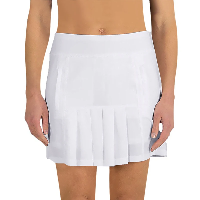 CUGOAO 2in1 White Pleated Skirt Short Woman Elastic High Waist Mini Skirts Sexy Mircro Summer Solid Tennis Skirt