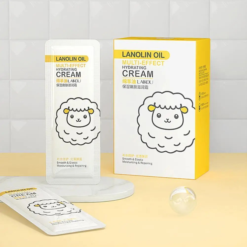 

10 Bags Of Sheep Oil Rejuvenating Moisturizing Cream Skin Roughening Oil Brightening Care And Moisturizing Control M4Z0