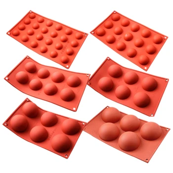 

Round Cake Baking Mold Silicone Chocolate Artistic Homemade Lollipop Soap Molds Macaron Mat Oven Tray Foremka Kitchen Pastry E5