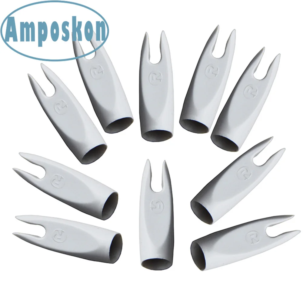 100 pcs White Inner Diameter 7mm Arrow Nock External Bow Nocks for