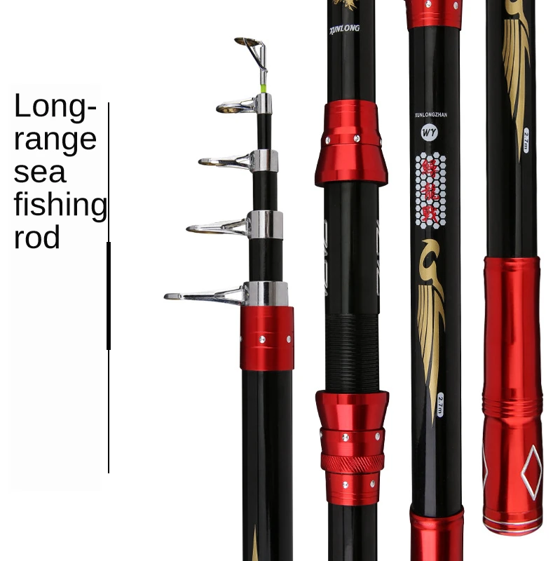 

Sea rod FRP fishing rod 2.1-3.6m light and hard telescopic ocean beach fishing long-distance shot rod hollow without jamming