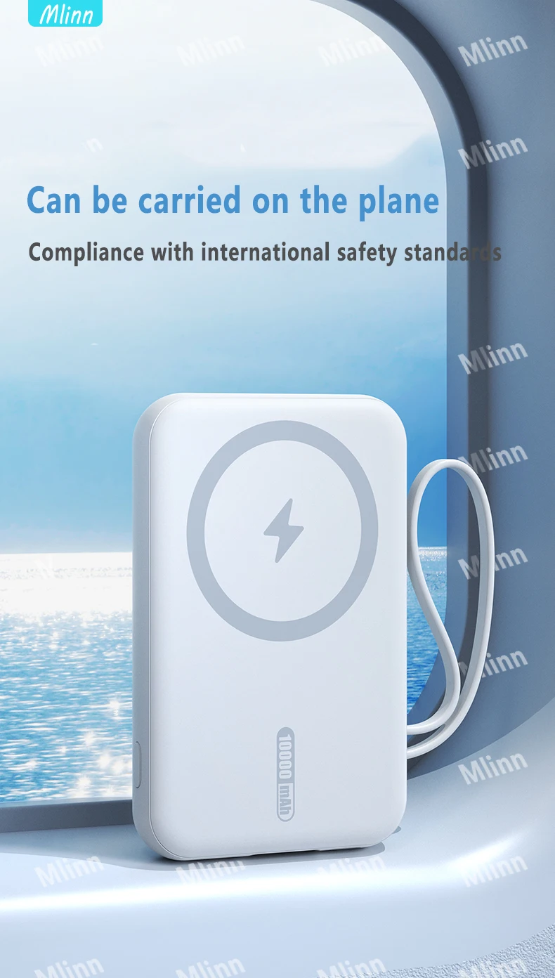 10000mAh 20W Fast Charger Magnetic Wireless Power Bank Mobile Phone For iPhone12 13 Pro Max powerbank External auxiliary battery