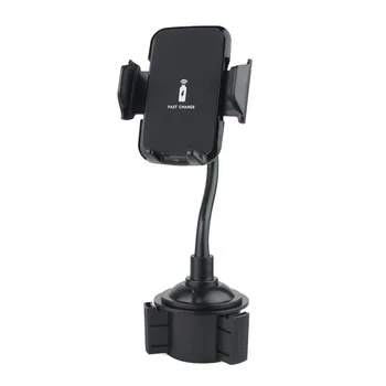 

10W Car Fast Wireless Charger Gooseneck Cup Holder Air Vent Mount For Cell Phones Universal Car Bracket