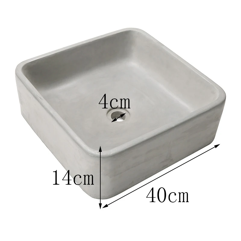 Square sink mold bathroom pot molds concrete sink craft moulds Wash