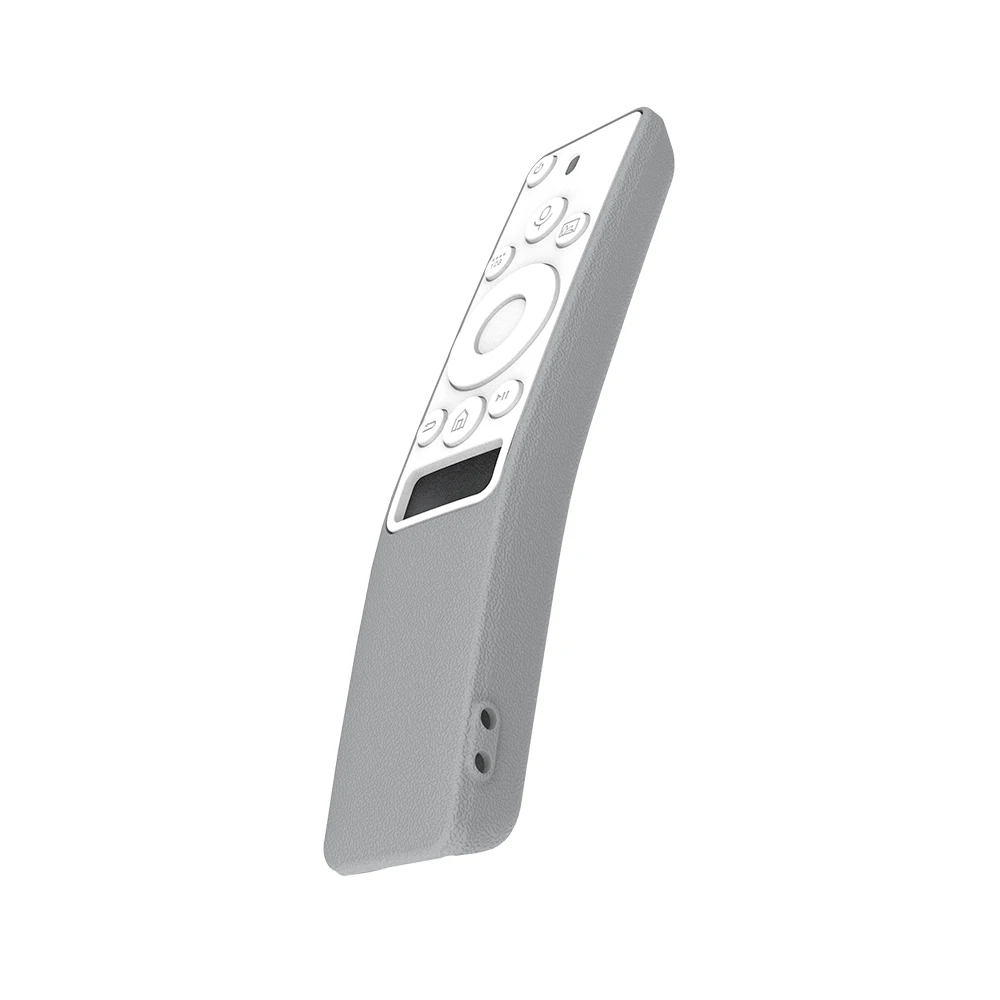 gray white Чехол с пультом дистанционного управления для samsung BN59-01260A BN59 01266A 01274A 01292A SIKAI для samsung QLED smart tv пульт дистанционного управления силиконовый чехол - Цвет: gray white