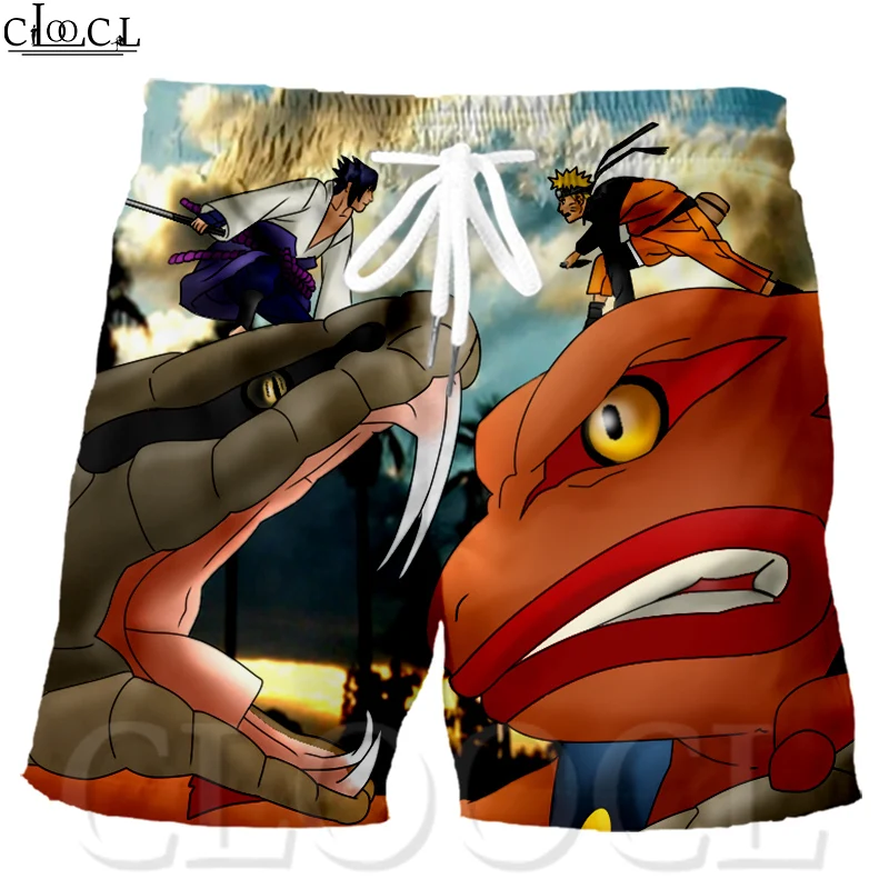 Шорты Naruto мужские с 3D принтом популярные классические пляжные шорты в японском