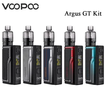 

Original VOOPOO Argus GT Kit 160W Argus GT TC Box Mod Power by Dual 18650 batteries & 4.5ml PnP Pod Tank E Cigarettes Vape Mod