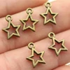 WYSIWYG 50pcs 12mm Antique Silver Color Antique Bronze Cute Star Charms Tiny Star Charms Five-Pointed Star Charms ► Photo 3/5