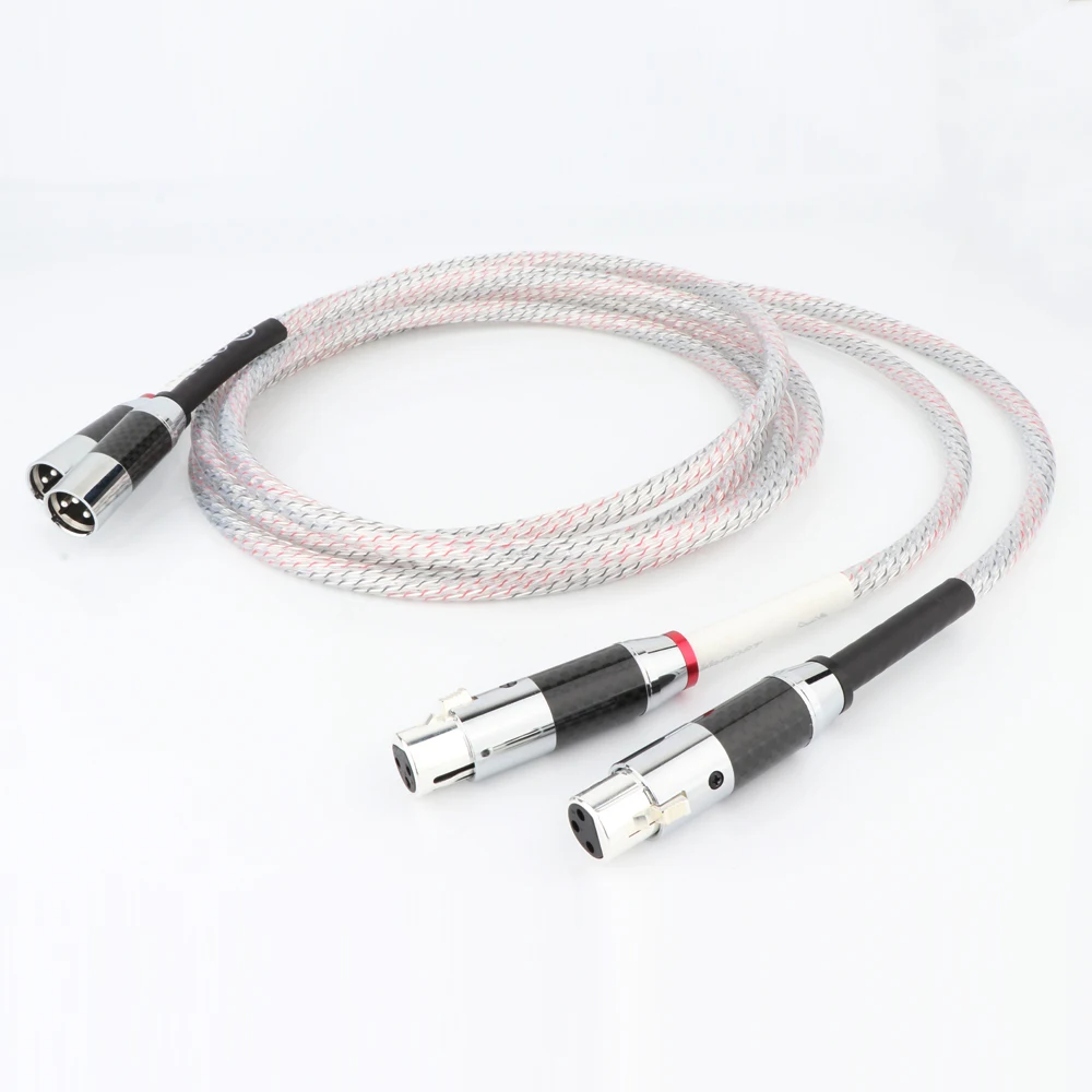 

X438 Nordost Valhalla Interconnect Signal Cable with Black Carbon Fiber XLR Female To Male Audio Balanced Connector XLR Cable
