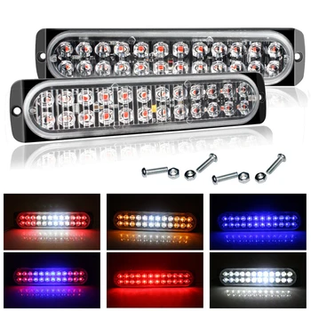 

2X 24LED Truck / lorry warning light LED car flash light 72W Led Light Bar Offroad Spot Work Light 12V-24 side body warning Lam