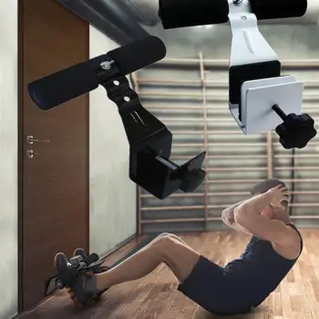 

Door Sit-Ups Aids Abdominal Trainer Fitness Equipments Sit-Ups Abdominal Chest Expander Indoor Belly Trainer Black