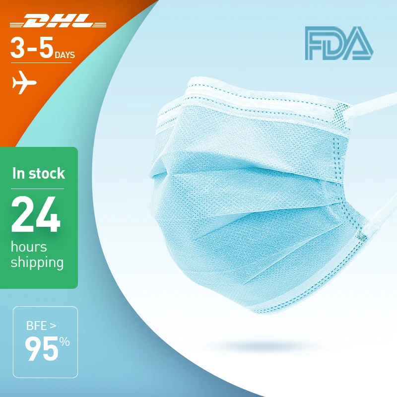 

100/150/200pcs Disposable Face Mask Anti-dust 3 Layers Protection Face Mouth Masks Nonwoven Mask Hygiene Mask In Stock
