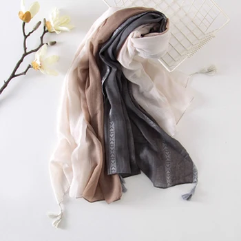 

2020 Winter Women Scarf Fashion Solid Soft Cashmere Scarves For Lady Pashmina Shawls Wrap Blanket Bandana Female Foulard Tassel